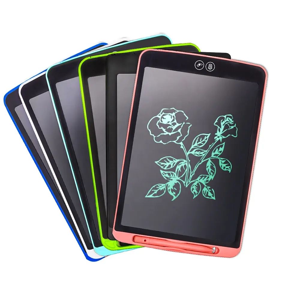 12 Inch Single Color Writing Board Drawing Tablet LCD Writing Tablet Digital Graphics Tablet educational Toys for Kids-Multicolor Writing