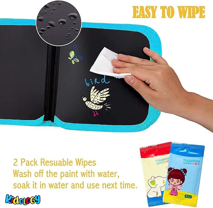 Baby Toys Set Painting Drawing Toys Black Board with Magic Pen Chalk Painting Coloring Book Funny Toy Kid Painting Blackboard